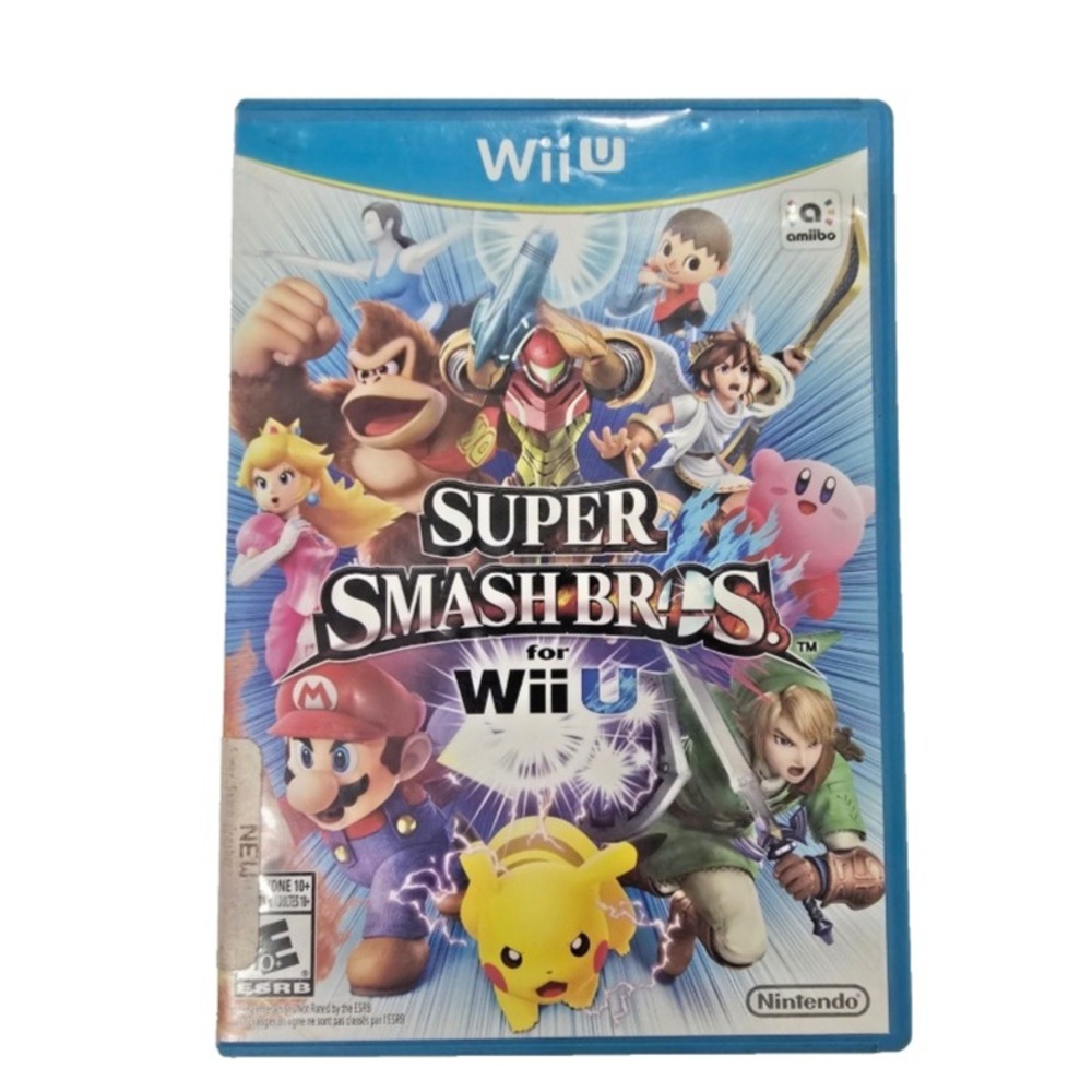 Nintendo Super Smash Bros Video Game Wii U Blue CIB